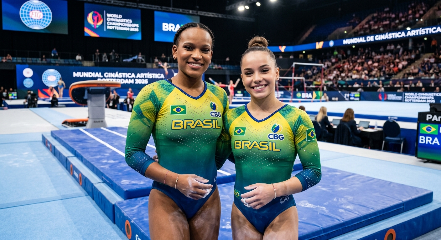 Resiliência e Protagonismo: A consolidação do Brasil como potência na Ginástica Artística Feminina no Mundial de Roterdã.